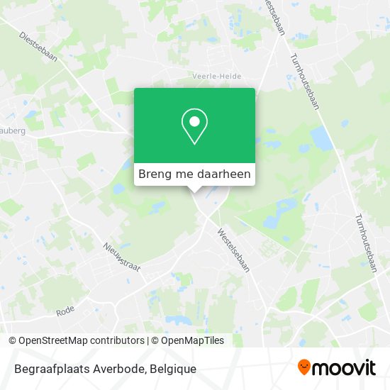 Begraafplaats Averbode kaart