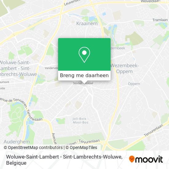 Woluwe-Saint-Lambert - Sint-Lambrechts-Woluwe kaart