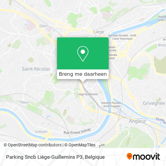 Parking Sncb Liège-Guillemins P3 kaart