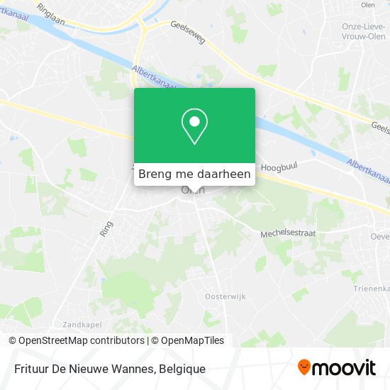 Frituur De Nieuwe Wannes kaart