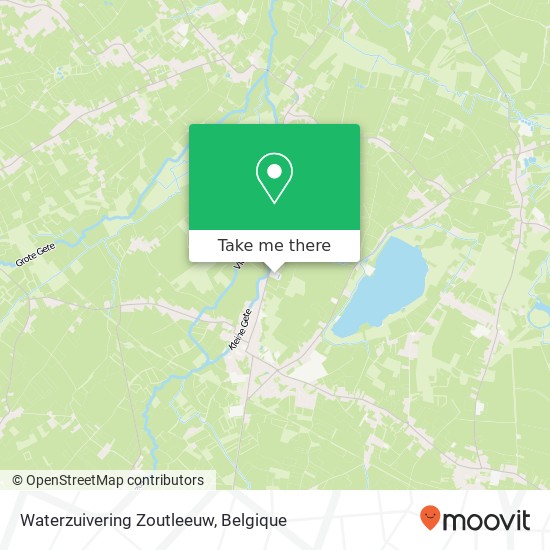 Waterzuivering Zoutleeuw kaart