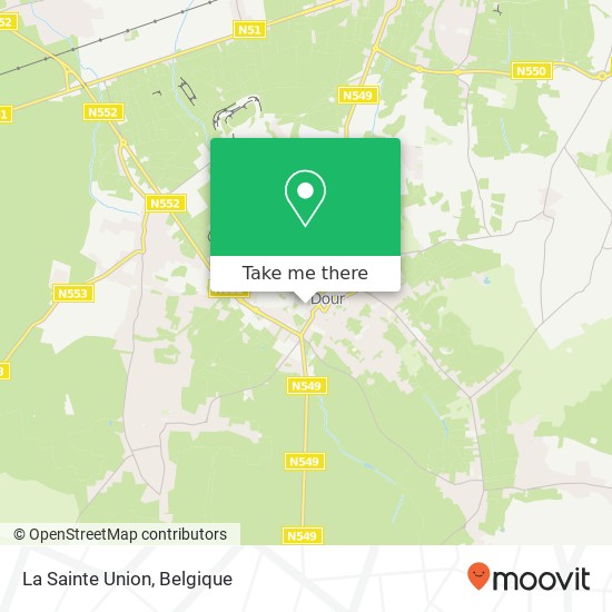 La Sainte Union kaart