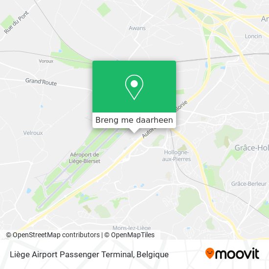 Liège Airport Passenger Terminal kaart