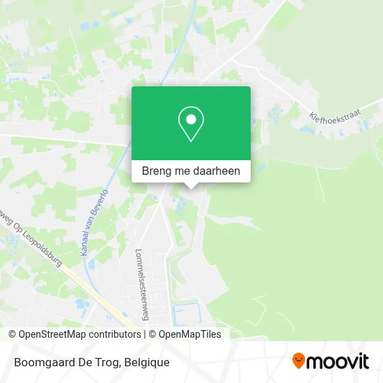 Boomgaard De Trog kaart