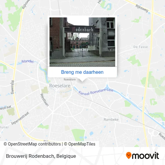 Brouwerij Rodenbach kaart