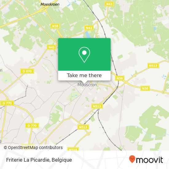 Friterie La Picardie kaart