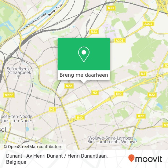 Dunant - Av Henri Dunant / Henri Dunantlaan kaart