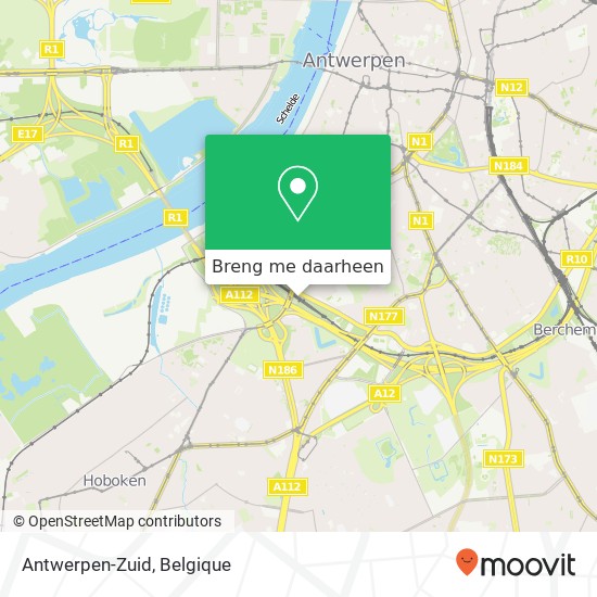 Antwerpen-Zuid kaart