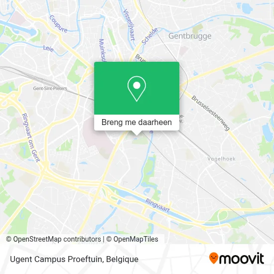 Ugent Campus Proeftuin kaart