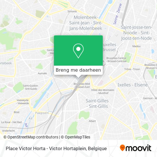 Place Victor Horta - Victor Hortaplein kaart