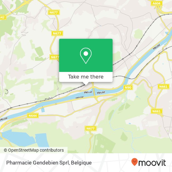 Pharmacie Gendebien Sprl kaart