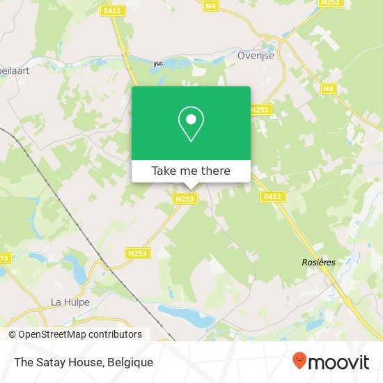 The Satay House kaart