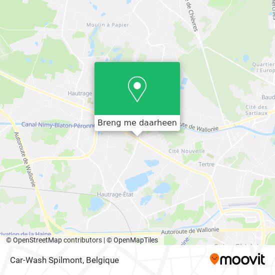 Car-Wash Spilmont kaart