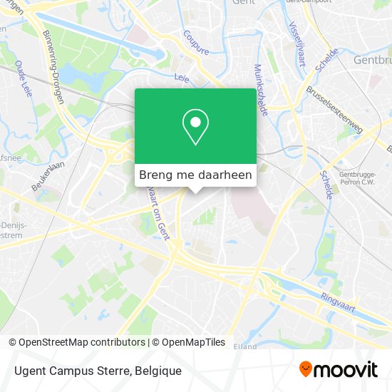 Ugent Campus Sterre kaart