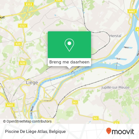 Piscine De Liège Atlas kaart