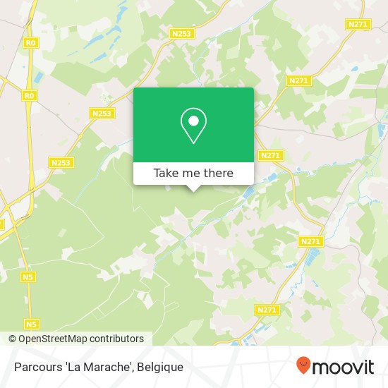 Parcours 'La Marache' kaart