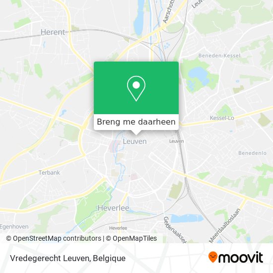 Vredegerecht Leuven kaart