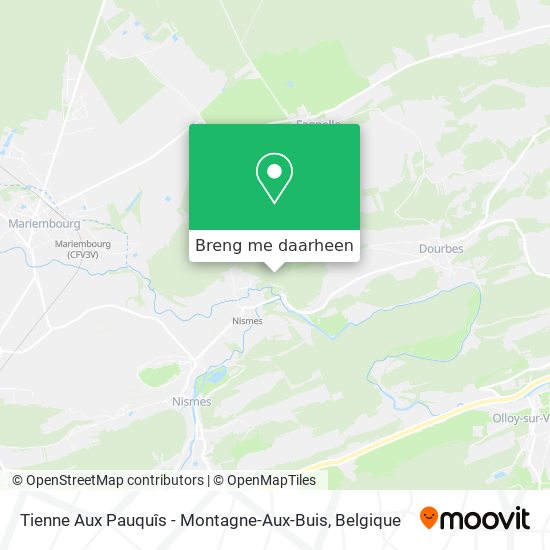 Tienne Aux Pauquîs - Montagne-Aux-Buis kaart