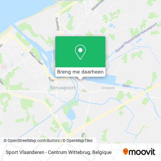 Sport Vlaanderen - Centrum Wittebrug kaart
