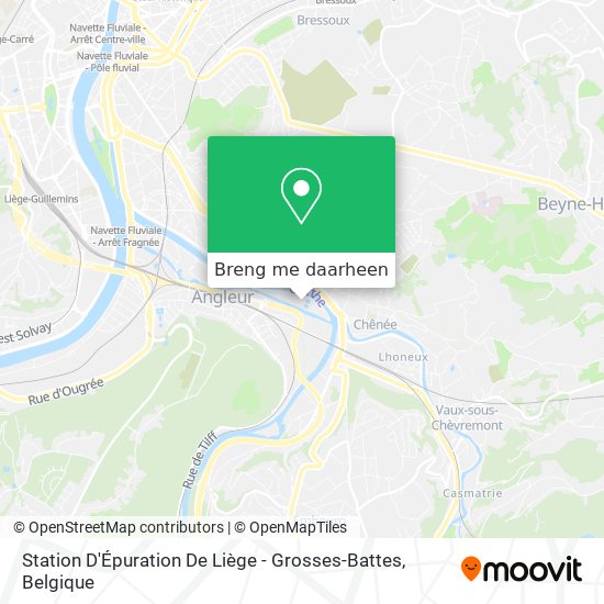 Station D'Épuration De Liège - Grosses-Battes kaart
