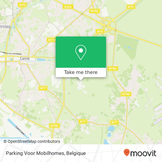 Parking Voor Mobilhomes kaart