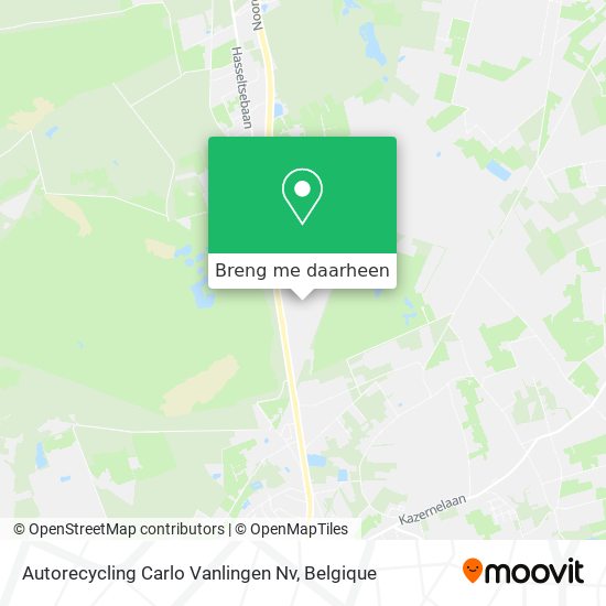 Autorecycling Carlo Vanlingen Nv kaart