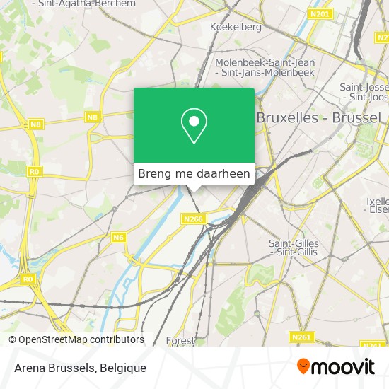 Arena Brussels kaart