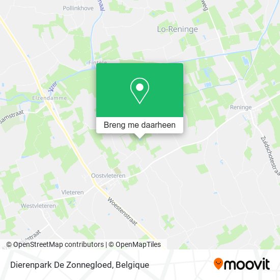 Dierenpark De Zonnegloed kaart