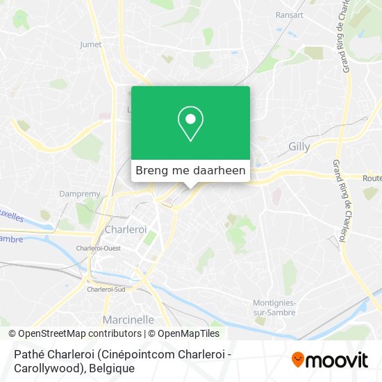 Pathé Charleroi (Cinépointcom Charleroi - Carollywood) kaart