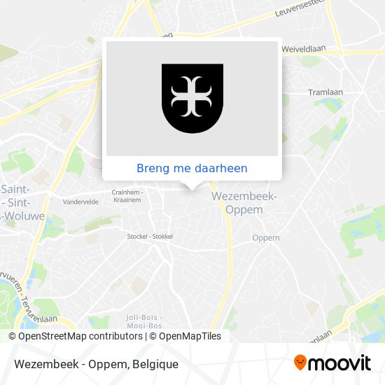 Wezembeek - Oppem kaart