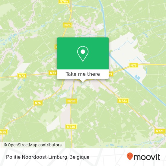 Politie Noordoost-Limburg kaart