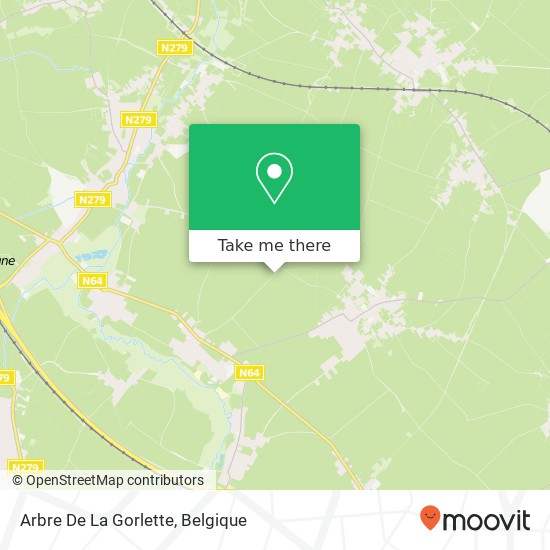 Arbre De La Gorlette kaart