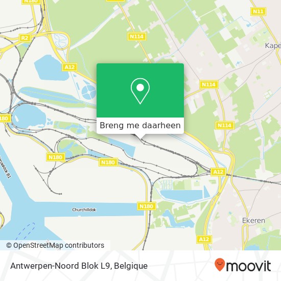 Antwerpen-Noord Blok L9 kaart