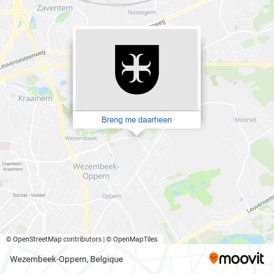 Wezembeek-Oppem kaart