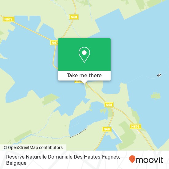 Reserve Naturelle Domaniale Des Hautes-Fagnes kaart