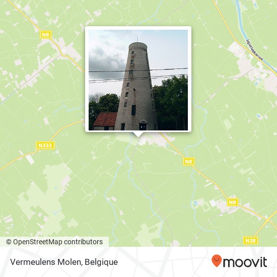 Vermeulens Molen kaart