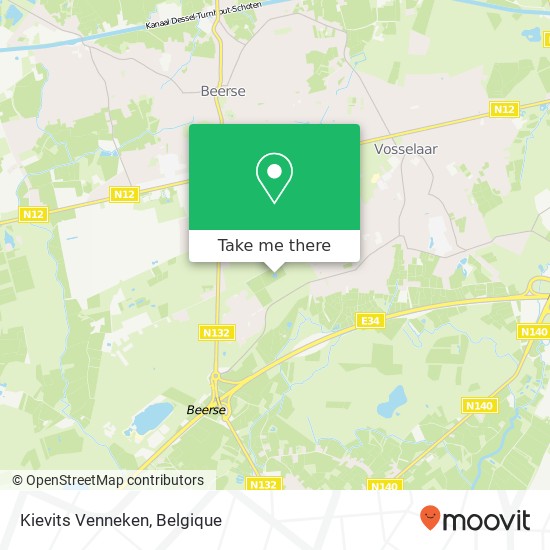 Kievits Venneken kaart