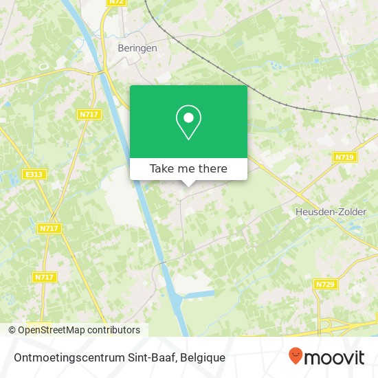 Ontmoetingscentrum Sint-Baaf kaart