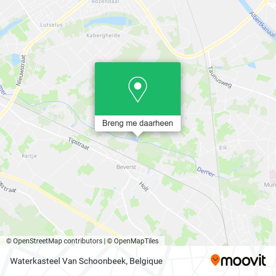 Waterkasteel Van Schoonbeek kaart