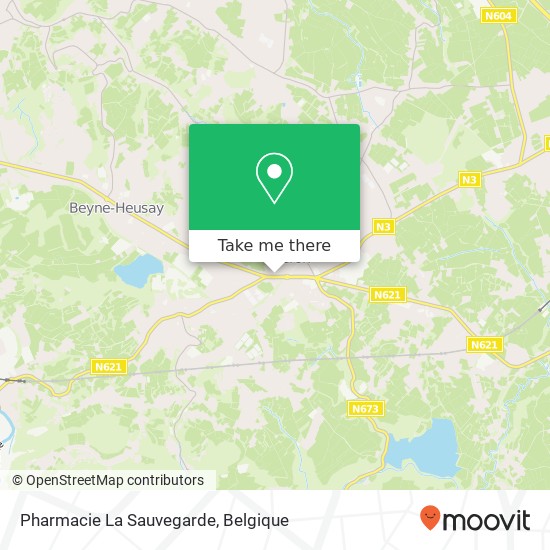 Pharmacie La Sauvegarde kaart
