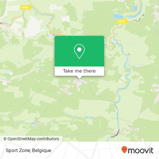 Sport Zone kaart