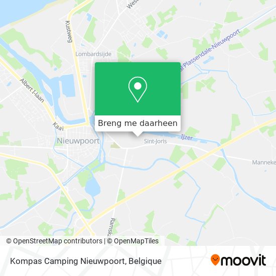 Kompas Camping Nieuwpoort kaart