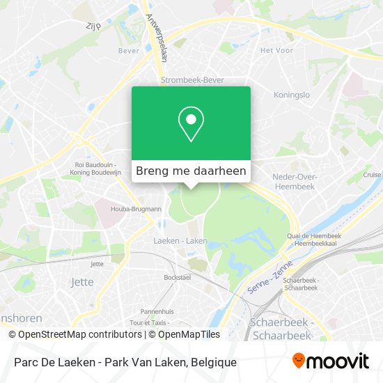 Parc De Laeken - Park Van Laken kaart