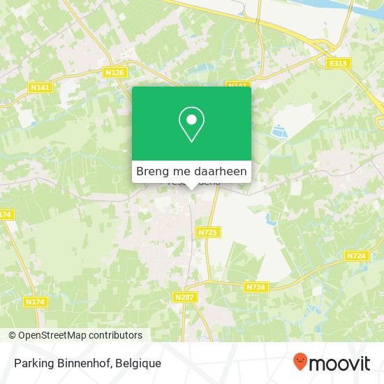Parking Binnenhof kaart