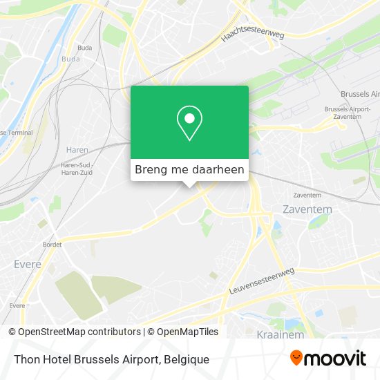Thon Hotel Brussels Airport kaart