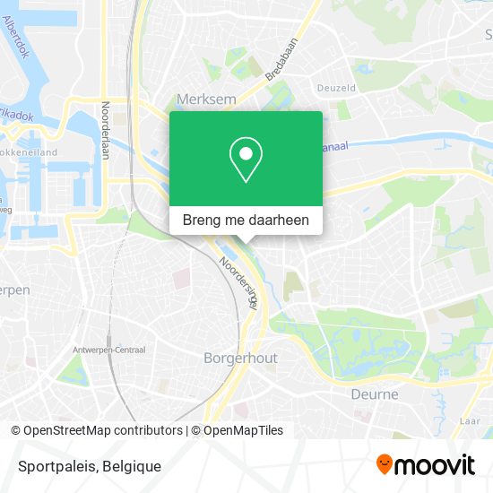Hoe gaan Sportpaleis in Antwerpen via Bus, of Trein?