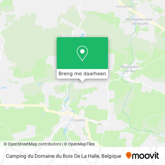 Camping du Domaine du Bois De La Halle kaart