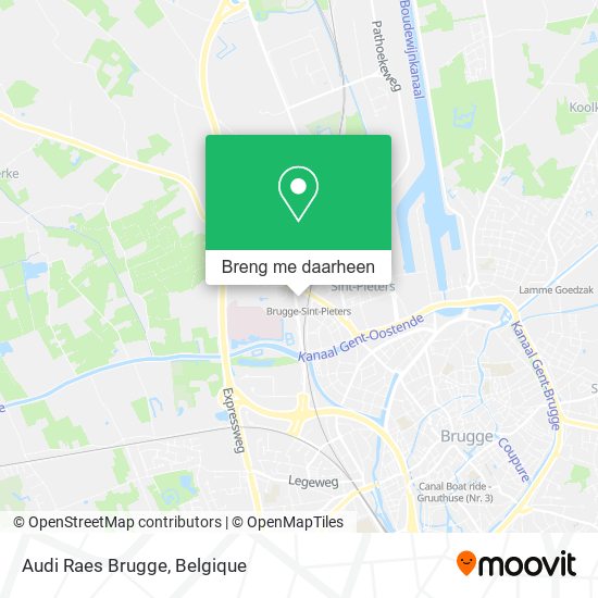 Audi Raes Brugge kaart