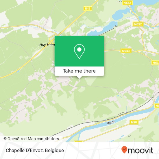 Chapelle D'Envoz kaart