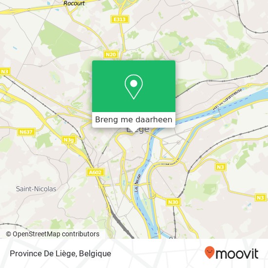 Province De Liège kaart